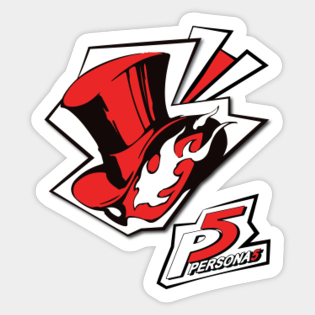 Persona 5 Logo Persona 5 Sticker TeePublic